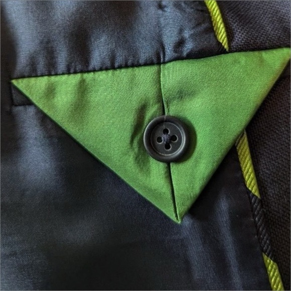 J.Crew Vintage 90’s Schoolboy Wool Blazer Classic Navy Blue Gold Hardware Size 8 - Picture 7 of 9